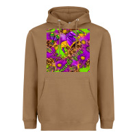 Toasted Coconut Mardi Gras and jester hat seamless pattern Heavyweight Hoodie - HowdyJamesFarm