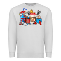 Dove Grey Lacrosse coffee cups Premium Sweatshirt - HowdyJamesFarm
