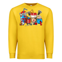 Lemon Lacrosse coffee cups Premium Sweatshirt - HowdyJamesFarm