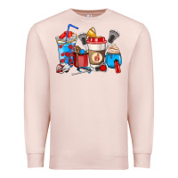 Pale Pink Lacrosse coffee cups Premium Sweatshirt - HowdyJamesFarm