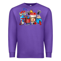 Purple Lacrosse coffee cups Premium Sweatshirt - HowdyJamesFarm