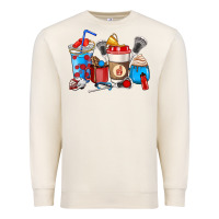 Sandshell Lacrosse coffee cups Premium Sweatshirt - HowdyJamesFarm