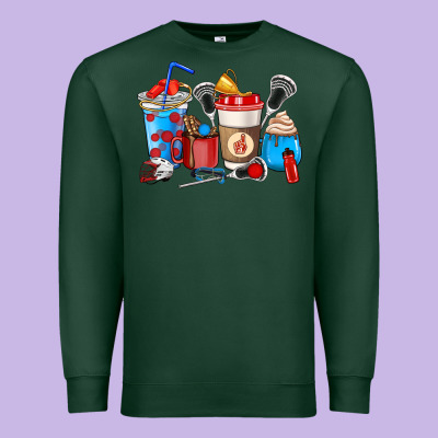 Lacrosse Coffee Cups Premium Sweatshirt Designed By Howdyjamesfarm
