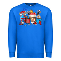 True Royal Lacrosse coffee cups Premium Sweatshirt - HowdyJamesFarm
