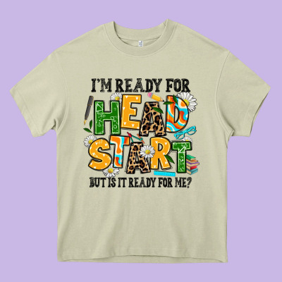 I Am Ready For Head Start But Is It Ready For Me Heavy Core Tee Designed By Adodesignshop