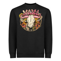 Black bullskull mama Heavyweight Sweatshirt - NancyCooperArtShop