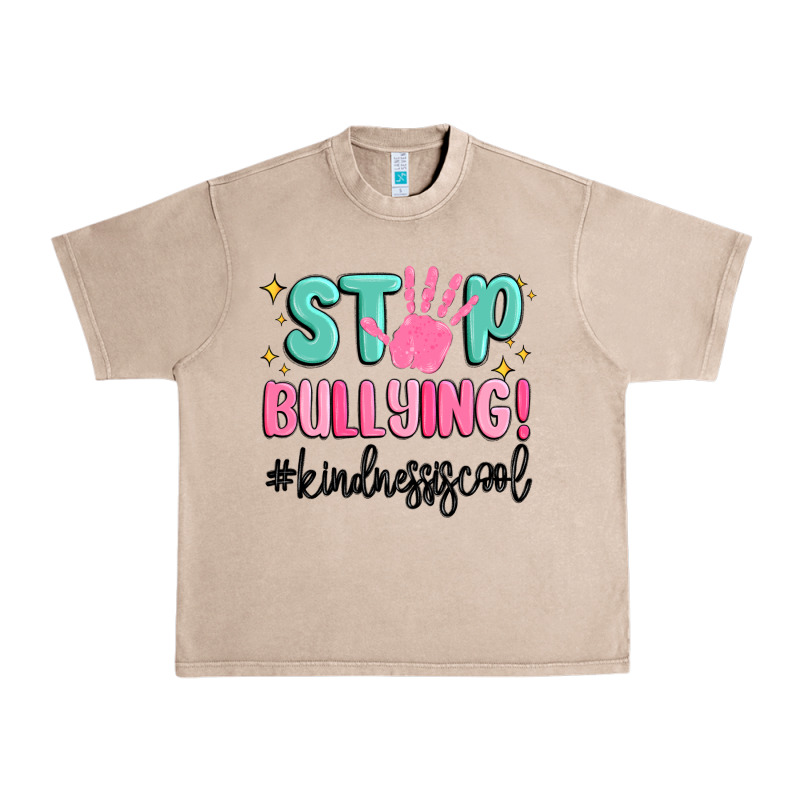 Stop Bullying Kindness Is Cool Urban Heavy Tee by MaliasSmallBusiness | Teevron