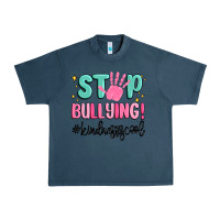 Midnight Navy stop bullying kindness is cool Urban Heavy Tee - MaliasSmallBusiness