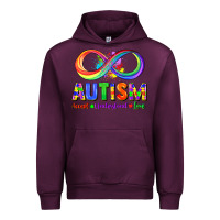 Mauve Wine Autism accept understand love Urban Hoodie - FaDigitalArtStudio