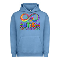 Pigment Pebble Blue Autism accept understand love Urban Hoodie - FaDigitalArtStudio