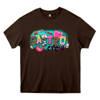Chocolate Brown gastro crew Heavy Core Tee - AdoDesignShop