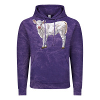 Cloud Purple charolais calf Vintage Hoodie - LillyAllenDesigns