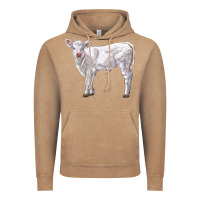 Vintage Coffee charolais calf Vintage Hoodie - LillyAllenDesigns