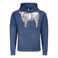 Vintage Denim charolais calf Vintage Hoodie - LillyAllenDesigns