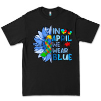 Black in april we wear blue sunflower Premium Tee - Artiststas