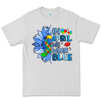 Dove Grey in april we wear blue sunflower Premium Tee - Artiststas