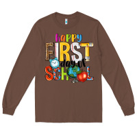 Chestnut happy first day of school Long Sleeve Tee - NancyCooperArtShop
