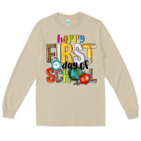 Mushroom happy first day of school Long Sleeve Tee - NancyCooperArtShop
