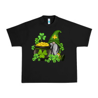 Black st patricks gnome and pot of gold Urban Heavy Tee - AdoDesignShop