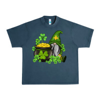 Midnight Navy st patricks gnome and pot of gold Urban Heavy Tee - AdoDesignShop