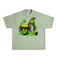 Oil Green st patricks gnome and pot of gold Urban Heavy Tee - AdoDesignShop