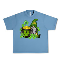 Pebble Blue st patricks gnome and pot of gold Urban Heavy Tee - AdoDesignShop