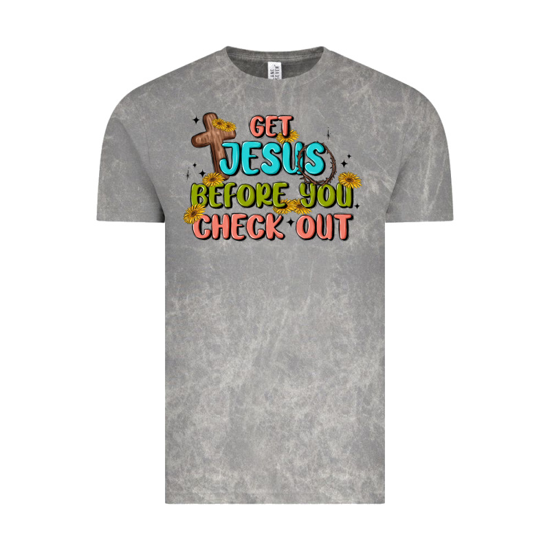 Get Jesus Before You Check Out Vintage Tee by MaliasSmallBusiness | Teevron