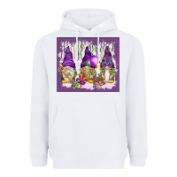 White Mardi Gras carnival with gnomies tumbler Heavyweight Hoodie - HowdyJamesFarm