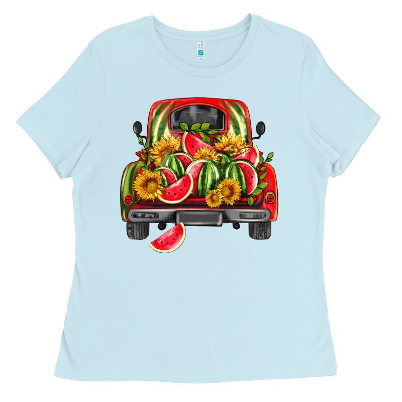 Watermelon And Truck Ladies Tee by HRA Design Shop | Teevron