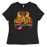 Black watermelon and truck Ladies Tee - HRA Design Shop