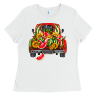 White watermelon and truck Ladies Tee - HRA Design Shop