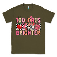Army Green 100 days brighter Classic Tee - MaliasSmallBusiness