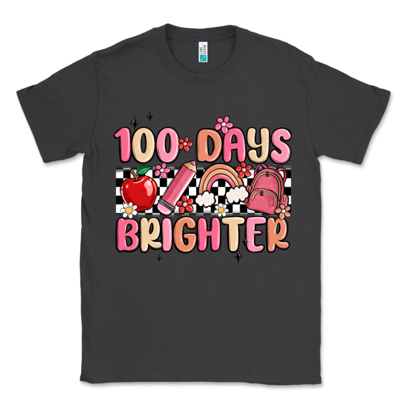 100 Days Brighter Classic Tee by MaliasSmallBusiness | Teevron
