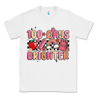 White 100 days brighter Classic Tee - MaliasSmallBusiness