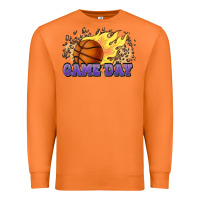 Carrot game day basketball leopard flames fireball Premium Sweatshirt - HowdyJamesFarm