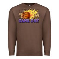 Chestnut game day basketball leopard flames fireball Premium Sweatshirt - HowdyJamesFarm