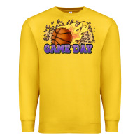 Lemon game day basketball leopard flames fireball Premium Sweatshirt - HowdyJamesFarm
