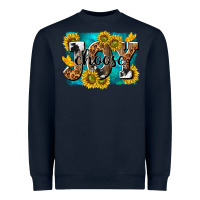 Navy choose joy Heavyweight Sweatshirt - NancyCooperArtShop