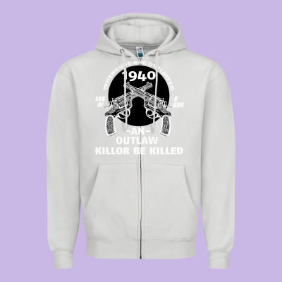 Guns - When Guns Are Outlawed I'll Be Outlaw Zipper Hoodie Designed By Bettercallsaul