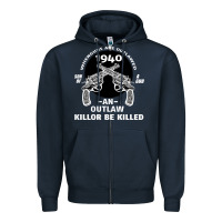 Navy Guns - When guns are outlawed I'll be outlaw Zipper Hoodie - Bettercallsaul