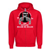 Red Guns - When guns are outlawed I'll be outlaw Zipper Hoodie - Bettercallsaul