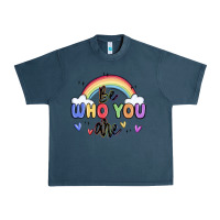 Midnight Navy be who you are Urban Heavy Tee - MaliasSmallBusiness