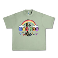 Oil Green be who you are Urban Heavy Tee - MaliasSmallBusiness