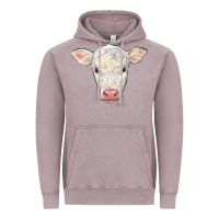 Vintage Zinc charolais calf face Vintage Hoodie - LillyAllenDesigns