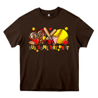 Chocolate Brown rub some dirt on it Heavy Core Tee - AdoDesignShop