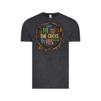 Vintage Black when he was one the cross i was one his mind Vintage Tee - MaliasSmallBusiness