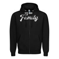 Black We Are Family (Family / Father / Mother / Children) Zipper Hoodie - Bettercallsaul