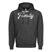 Charcoal Heather We Are Family (Family / Father / Mother / Children) Zipper Hoodie - Bettercallsaul