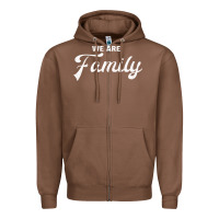 Chestnut We Are Family (Family / Father / Mother / Children) Zipper Hoodie - Bettercallsaul