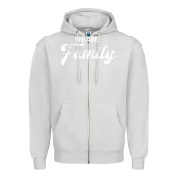 Dove Grey We Are Family (Family / Father / Mother / Children) Zipper Hoodie - Bettercallsaul